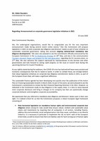 Joint letter to Commissioner Reynders
