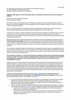 NGO letter on Sustainable Corporate Governance