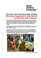 Five years since the Rana Plaza collapse: What has happened in the field of prevention and remedy?