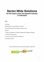 Sector Wide Solutions Indonesia (Revised version 2009)