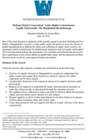 Making Global Corporations' Labor Rights Commitments Legally Enforceable: The Bangladesh Breakthrough