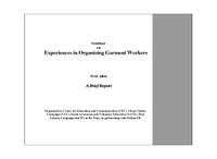  Experiences in Organising Garment Workers