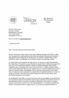Letter to Edinburgh Bangladesh Consulate, 13 Feb 2019