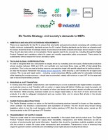 EU Textile Strategy: civil society’s demands to MEPs