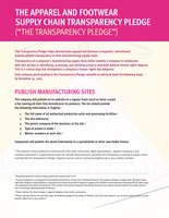 Transparency Pledge