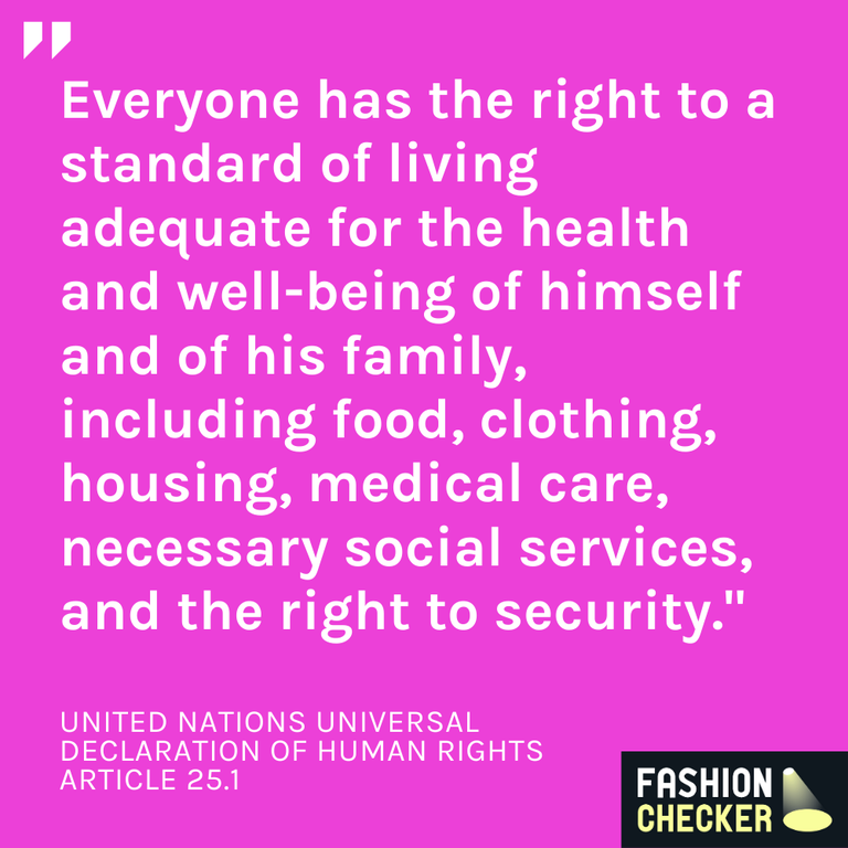 UN living wage human right