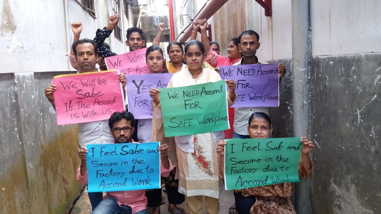 workers standing up for the Accord