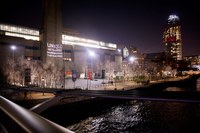 Projection on Tate Modern Calling Attention to UNIQLOas Disdain for Garment Workers