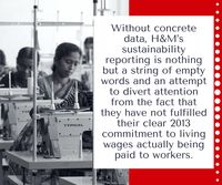 H&M is trying to cover up its unfulfilled commitment on living wage
