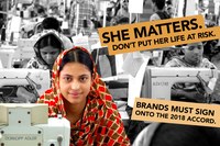 Clean Clothes Campaign starts week of action to urge brands to sign the 2018 Bangladesh Accord
