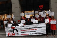 Global week of action against poverty wages at H&M
