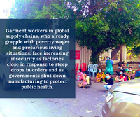 COVID-19 Demands in defense of Garment Workers in Global Supply Chains