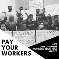 Global campaign confronts H&M, Primark, and Nike with unpaid workersa voices