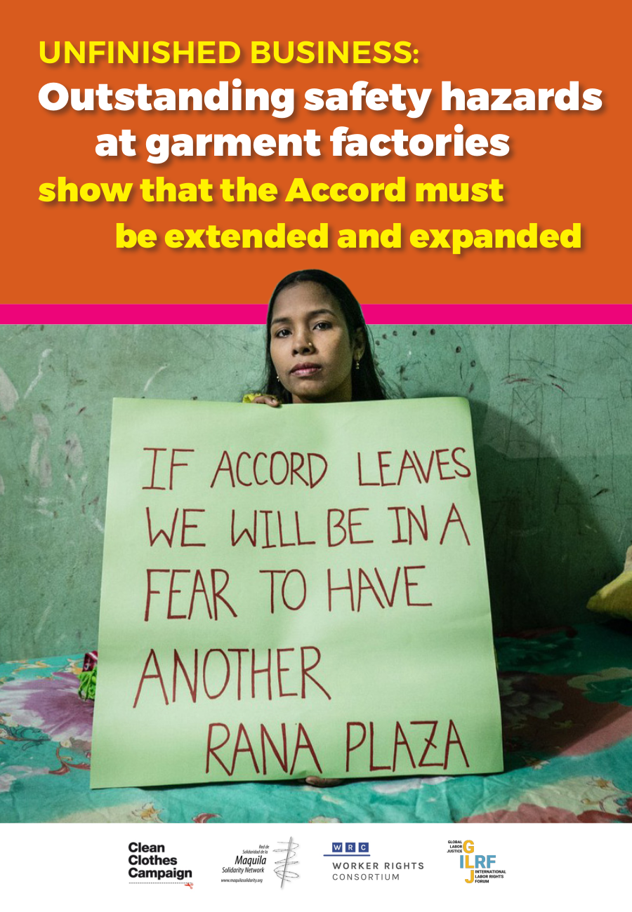 Remaining safety hazards in Bangladeshi factories show that apparel brands must not abandon