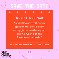 Webinar: the European Union's role in ending gender based violence